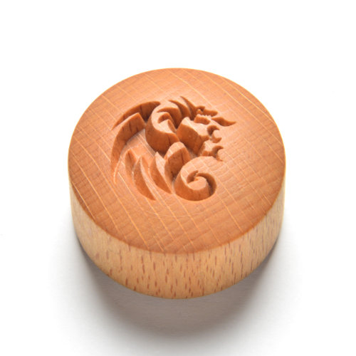 MKM Pottery Tools 4 cm Curve Top Dragon Stamp